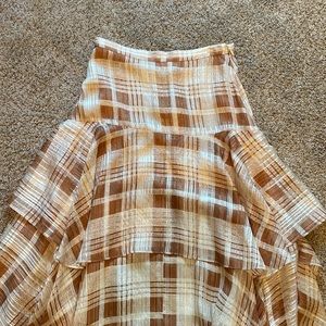 LoveShackFancy Alex skirt in acorn XS NWT